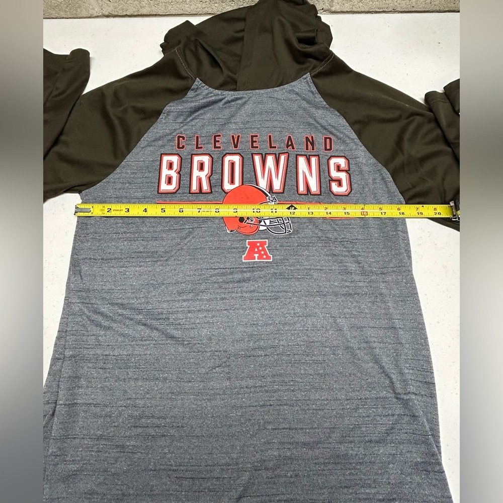 NWOT NFL Apparel Cleveland Browns Hooded Jersey Size S - Picture 6 of 7